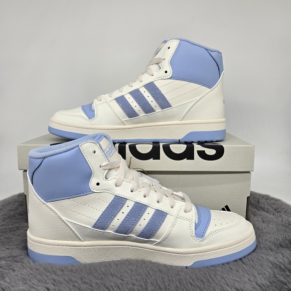 New adidas Break Start Mid Cloud White Glow Blue Women's Shoes Size 10 - Picture 6 of 8